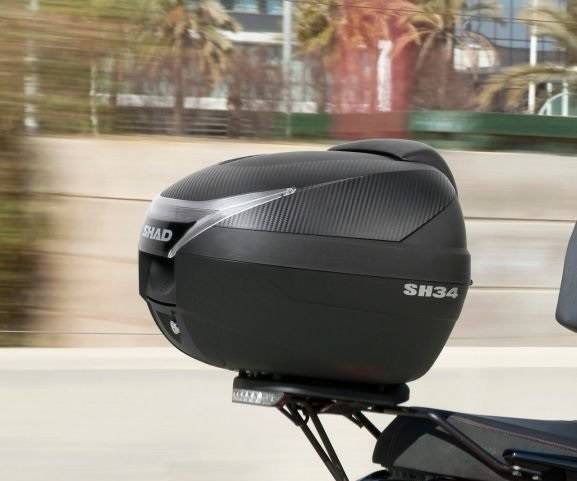 Kufer motocyklowy centralny Shad SH34 carbon