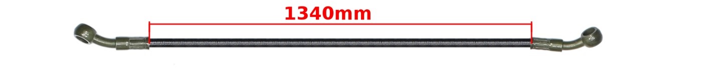 Przewód hamulca przód atv cross oplocie 1450mm m10