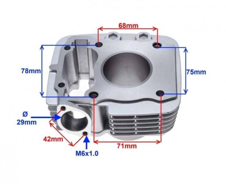 Cylinder kompletny 52,40mm honda cbf 125ccm