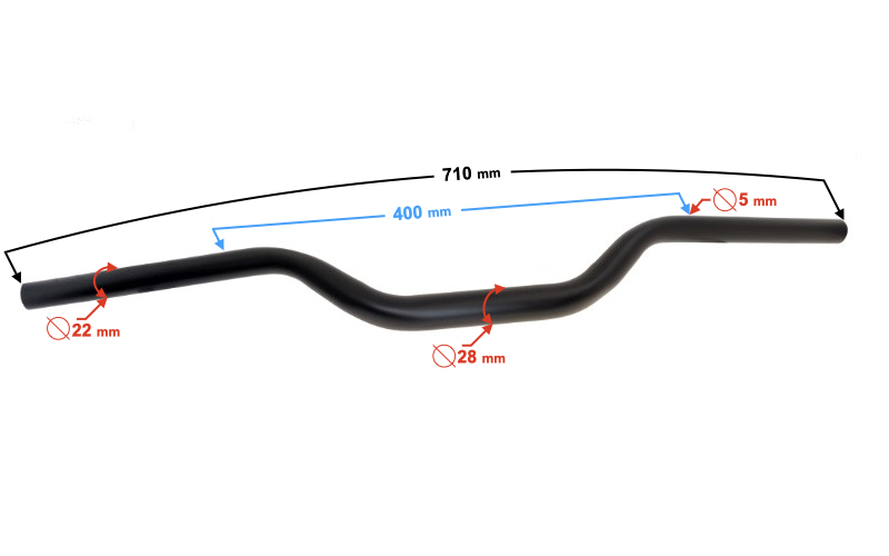 Kierownica do motoroweru Barton FR 2