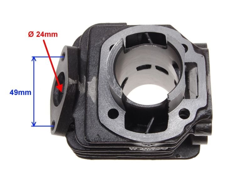 Cylinder 2T 50 40mm Minarelli Yamaha Bws Slider Mbk Booster Aprilia SR