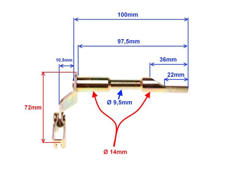 Dźwignia włączająca sprzęgło minarelli am6 Aprilia