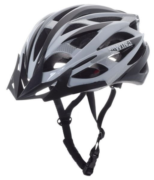 Kask rowerowy awina by moon mtb l srebrno/czarny