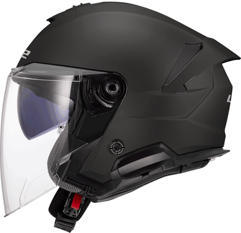 Kask otwarty LS2 OF618 Verso II Solid Matt Black homologacja ECE 22.06