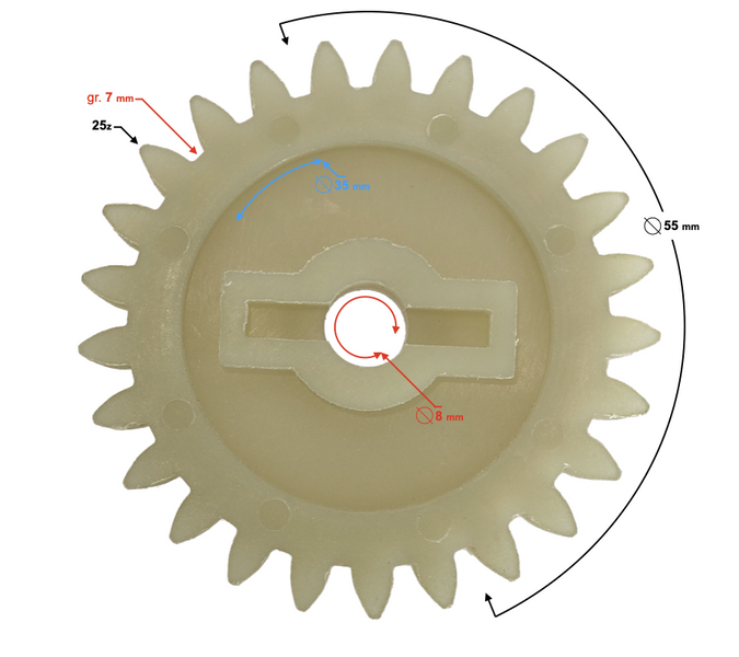 Zębatka pompy wody Yamaha YP250