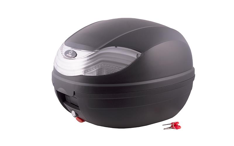 Kufer Moretti MR-815 32 l czarny biały odblask