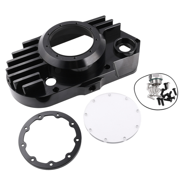 Pokrywa silnika lewa aluminiowa czarna clear Simson S51 SR50 DPR Performance