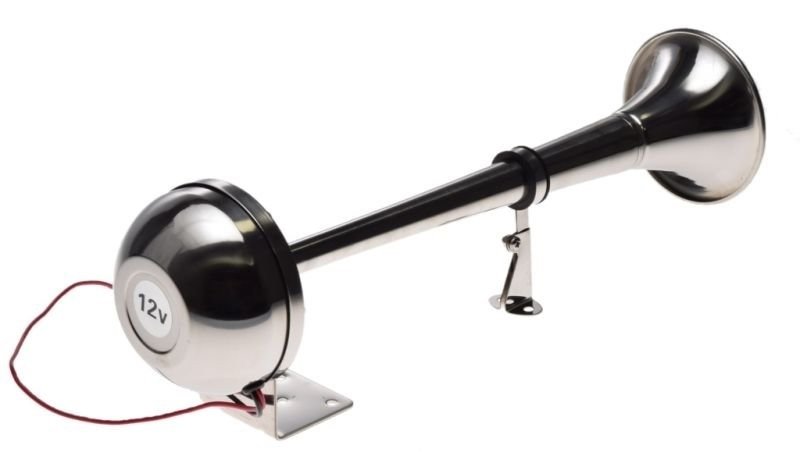 Sygnał dźwiękowy air ze sprężarką tuba metal chrom