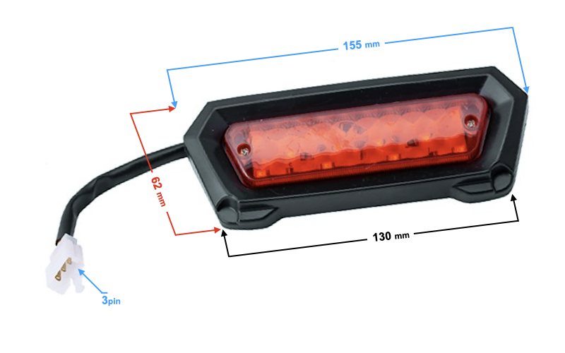 Lampa tylna tył ATV Quad Barton Eagle i Force
