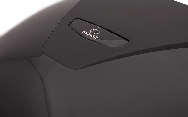 Kufer Moretti, MR-713, 30l Czarny czerwony odblask