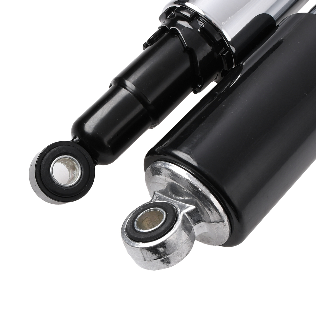 Amortyzatory tył chrom czarne z regulacją 325mm motocykl WSK Delux