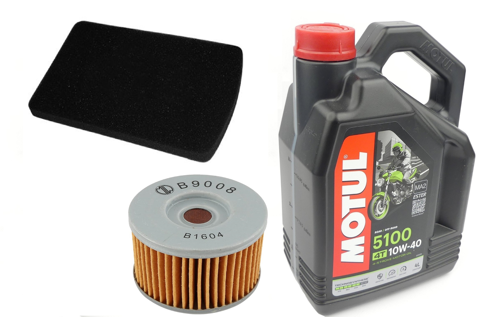 Filtr oleju powietrza olej Meiwa HF151 Motul 5100 10w40 BMW F650 94-00r