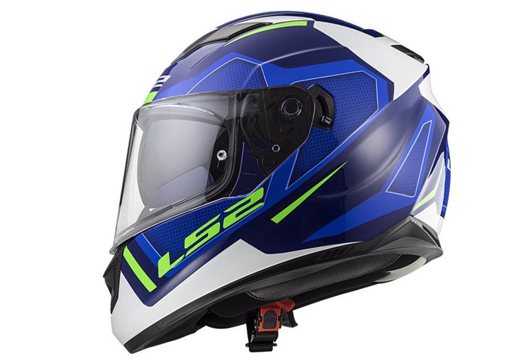 Kask sportowy ls2 ff320 stream evo axis blue white