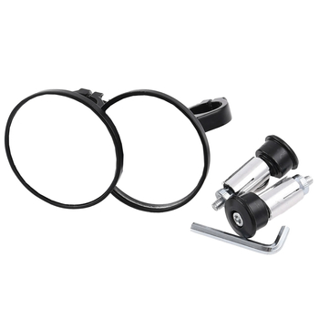 Lusterka dolne okrągłe uniwersalne czarne Naked Cafe Racer Bobber Custom