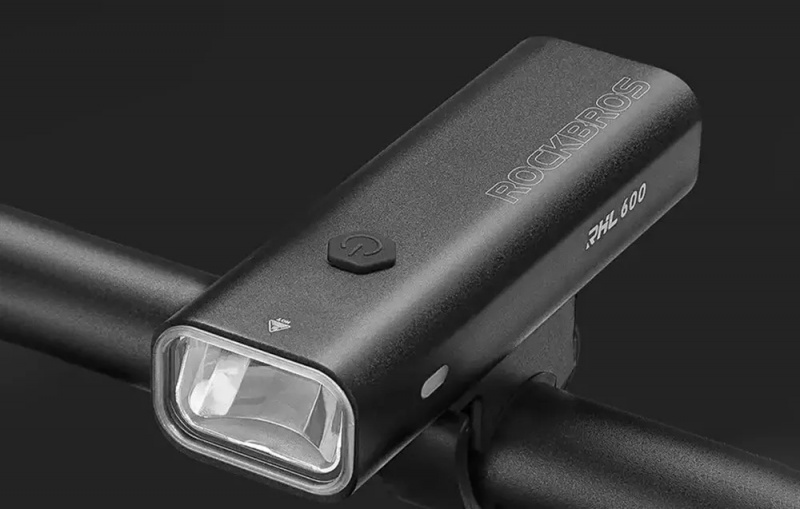 ROCKBROS Lampka rowerowa przednia 5 trybów USB C