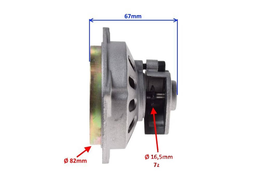 Dzwon Sprzęgła 7z 25H Pocket Mini Bike Cross Atv