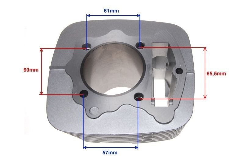 Cylinder 65,5mm 4t quad atv cross loncin 250