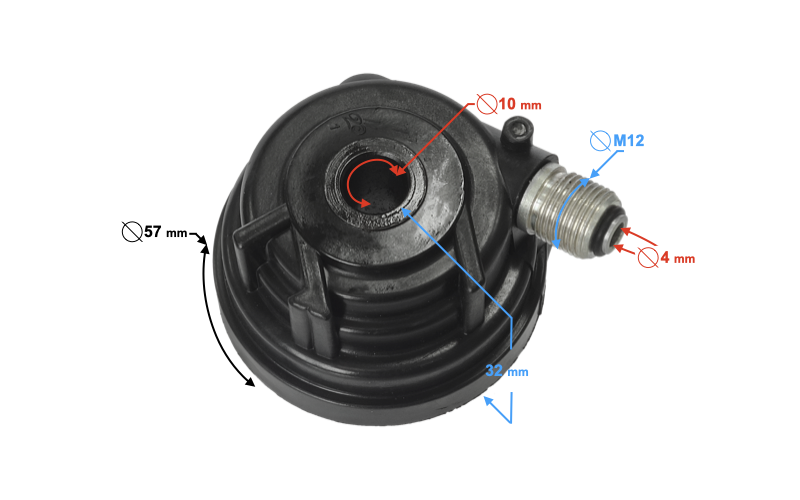 Napęd licznika ślimak Barton Scalpel