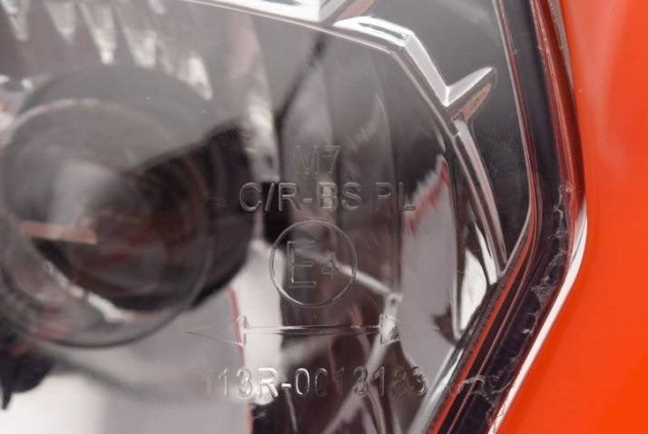 Owiewka przód z reflektorem pomarańczowa KTM cross