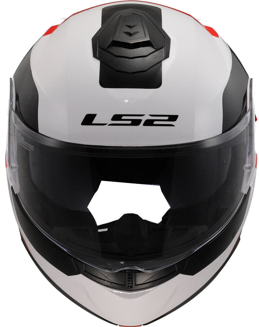 Kask szczękowy LS2 FF908 STROBE II AUTOX WHITE RED homologacja ECE 22.06