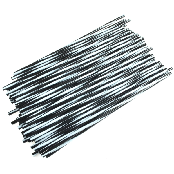 Nakładki na szprychy czarno białe 72 sztuki uniwersalne DPR Performance