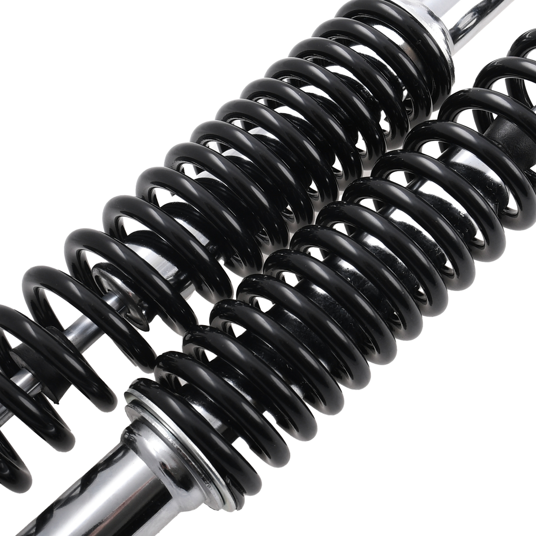 Amortyzatory tył chrom czarne 8/8/325 Romet Jawa Delux