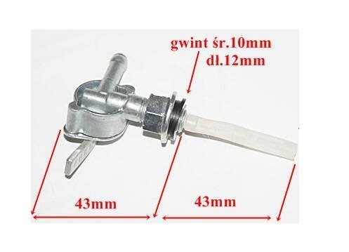 Kranik Paliwa Wkręcany Cross Atv Quad Zipp Pro