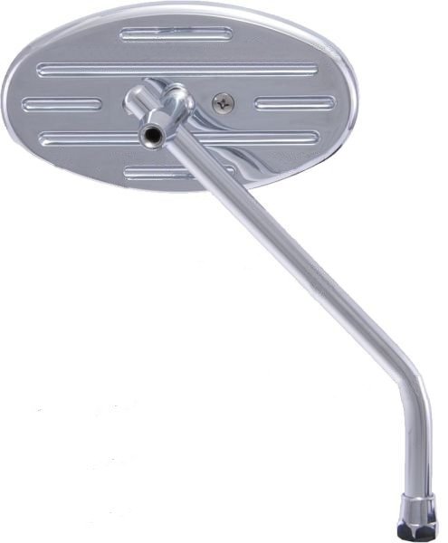 Lusterko ozdobne chrom owal m10