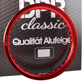 Obręcz koła aluminiowa czerwona 2,15x16 Simson MZ ETZ DPR Classic