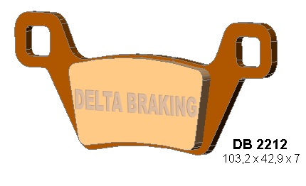 Delta Braking klocki hamulcowe quad Kymco MXU
