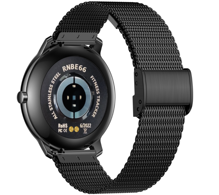 Smartwatch zegarek Rubicon czarny Bluetooth 5.0