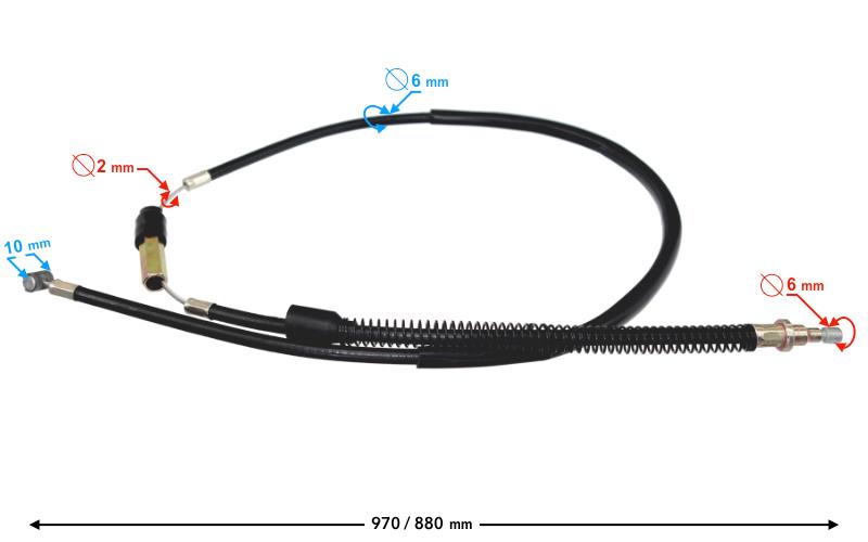 Linka sprzęgła do motoroweru Barton Fighter 2