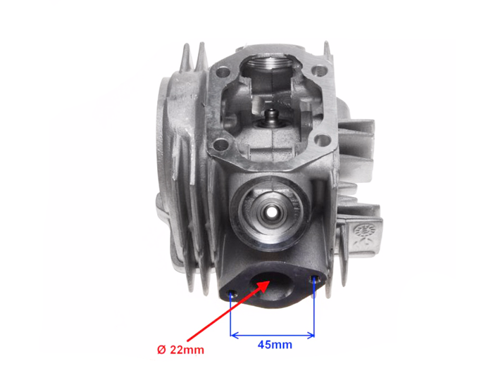 Głowica cylindra 110cm3 4t 52mm z wałkiem 139fmb 