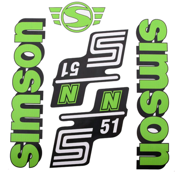Naklejki Simson S51N zielone Węgry