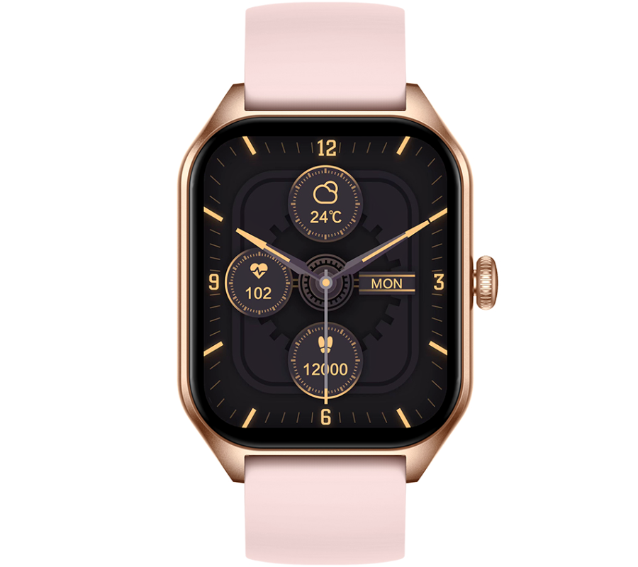 Smartwatch zegarek Rubicon damski RNCF03 różowy tryby sportowe SMS kroki