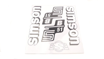 Naklejka naklejki Simson S51B Białe kpl IFA