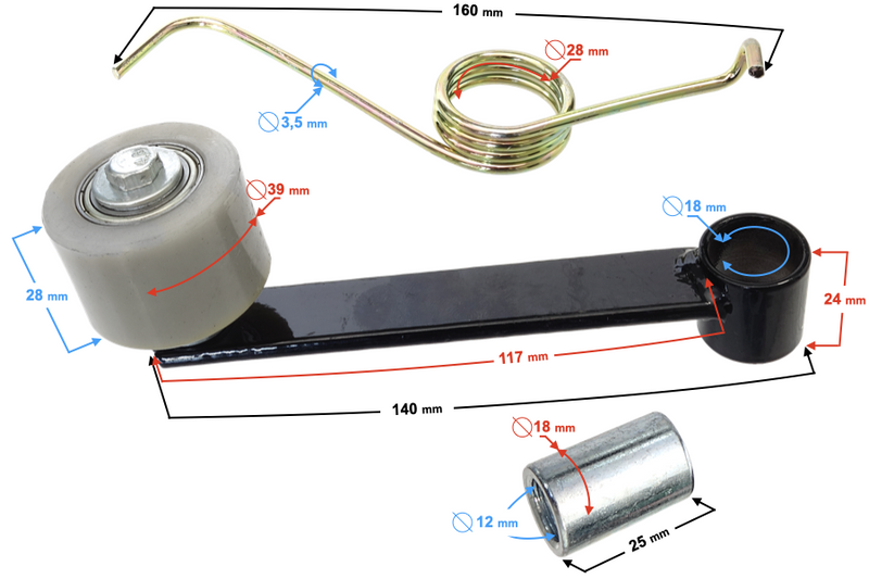 Napinacz łańcucha Bashan BS200S-7