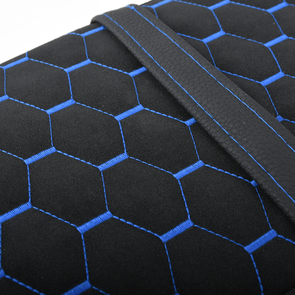 Siedzenie pikowane czarne + niebiesko czarne szwy Simson S50 S51 S70 DPR