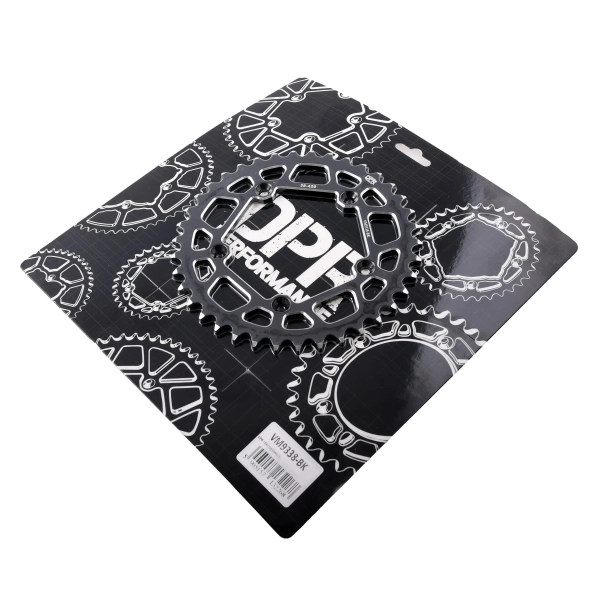 Zębatka tył 38z 420 aluminiowa czarna Simson S53 DPR Performance