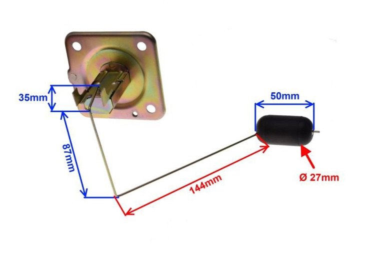 Czujnik poziomu paliwa pływak Zipp Pro