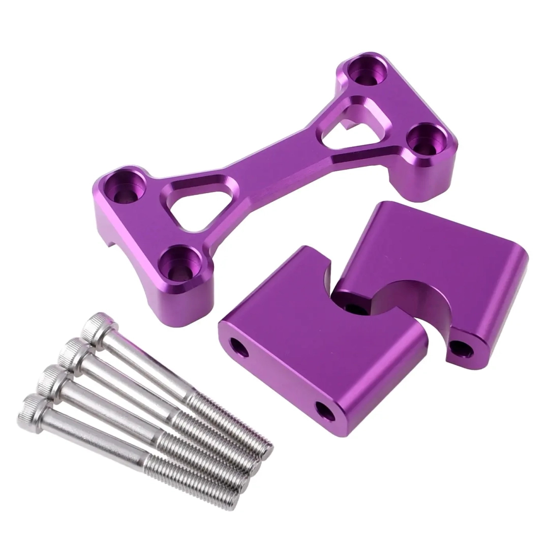 Zacisk kierownicy alu cnc fioletowy Simson S51 S50 DPR Performance