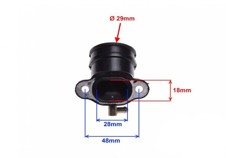 Króciec gaźnika do Piaggio 125 rms-0040 