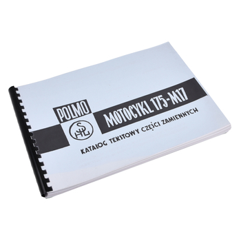 Katalog tekstowy części zamiennych motocykl SHL 175 M17