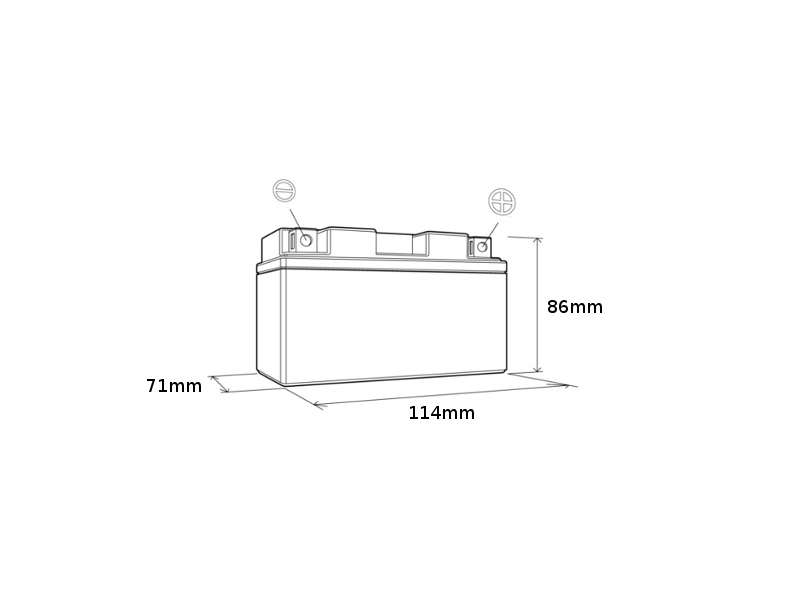 Landport akumulator żelowy GB4L-B 12V 4AH 120x71x91