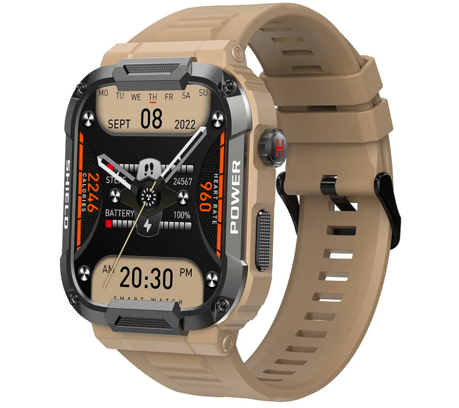 Smartwatch zegarek Rubicon męski RNCF07 żółty