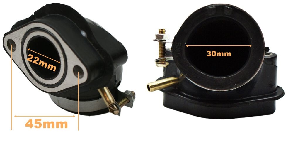 Kolektor ssący króciec gaźnika GY6 4T 125ccm