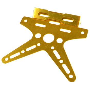 Uchwyt mocowanie tablicy rejestracyjnej złoty