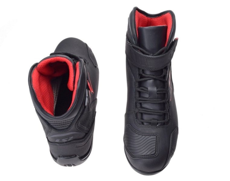 Buty motocyklowe LS2 Garra Man niskie męskie wodoodporne czarno czerwone