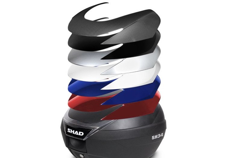 Kufer motocyklowy centralny Shad SH34 carbon