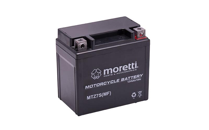 Akumulator AGM MTZ7S Moretti 12V 6Ah Yamaha Kawasaki Honda BMW Husqvarna